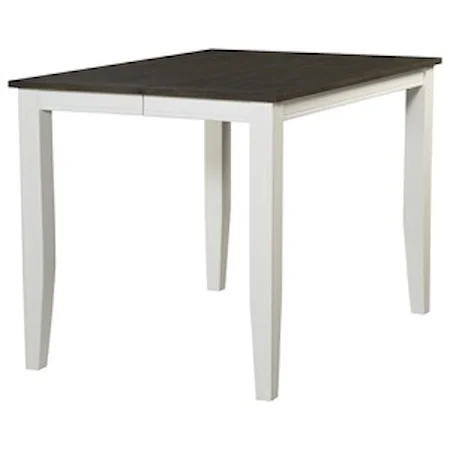 Square Counter Height Table with Tapered Legs